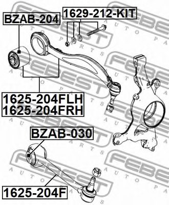 FEBEST 1625-204F Track Control Arm